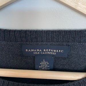 Crewneck silk cashmere sweater Banana Republic